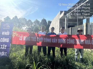 LỄ KHỞI CÔNG XÂY DỰNG CTRINH NHÀ EM THƯƠNG  👉 H. CHƠN THÀNH 