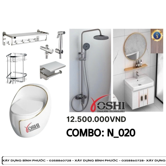 Combowc - lavabo - chậu chén