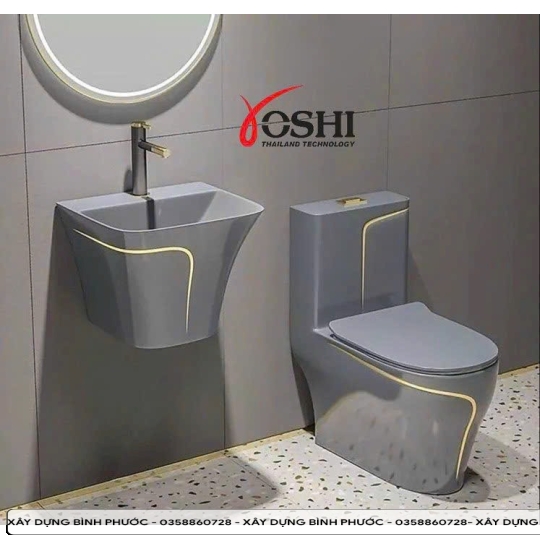 Combowc - lavabo - chậu chén