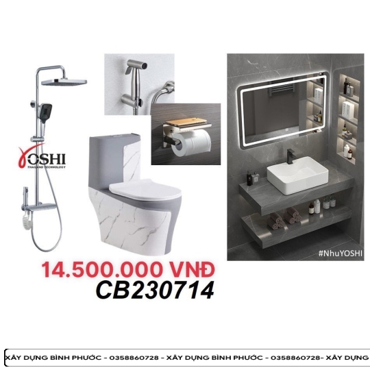 Combowc - lavabo - chậu chén