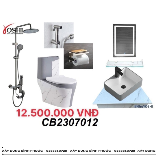 Combowc - lavabo - chậu chén