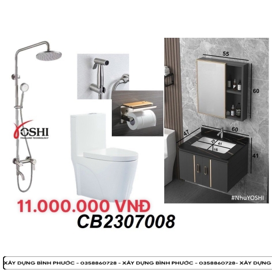 Combowc - lavabo - chậu chén