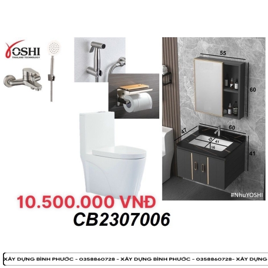 Combowc - lavabo - chậu chén