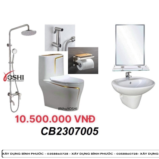 Combowc - lavabo - chậu chén
