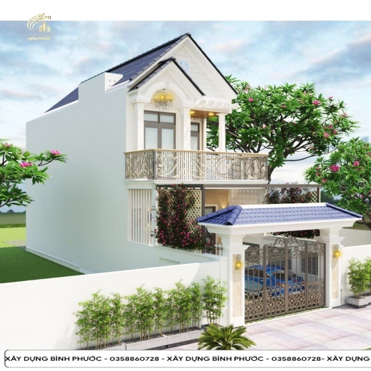 Mẫu Nhà Tấm Tân - Cổ Điển 