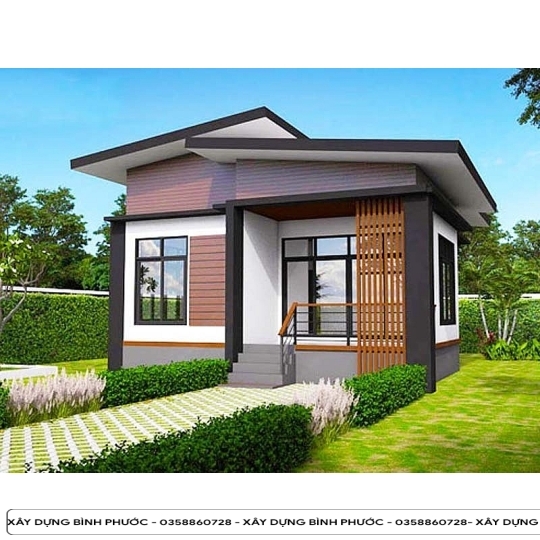 Mẫu Nhà mái lệch