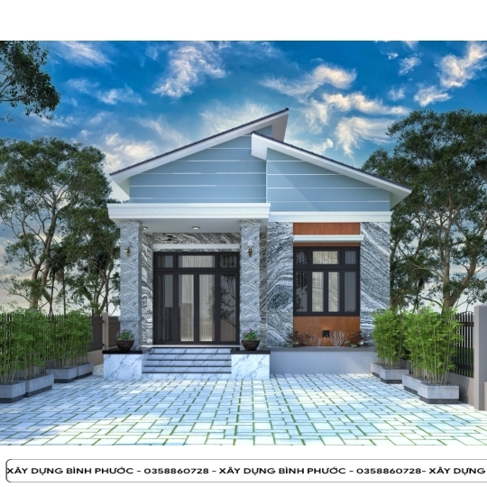 Mẫu Nhà mái lệch